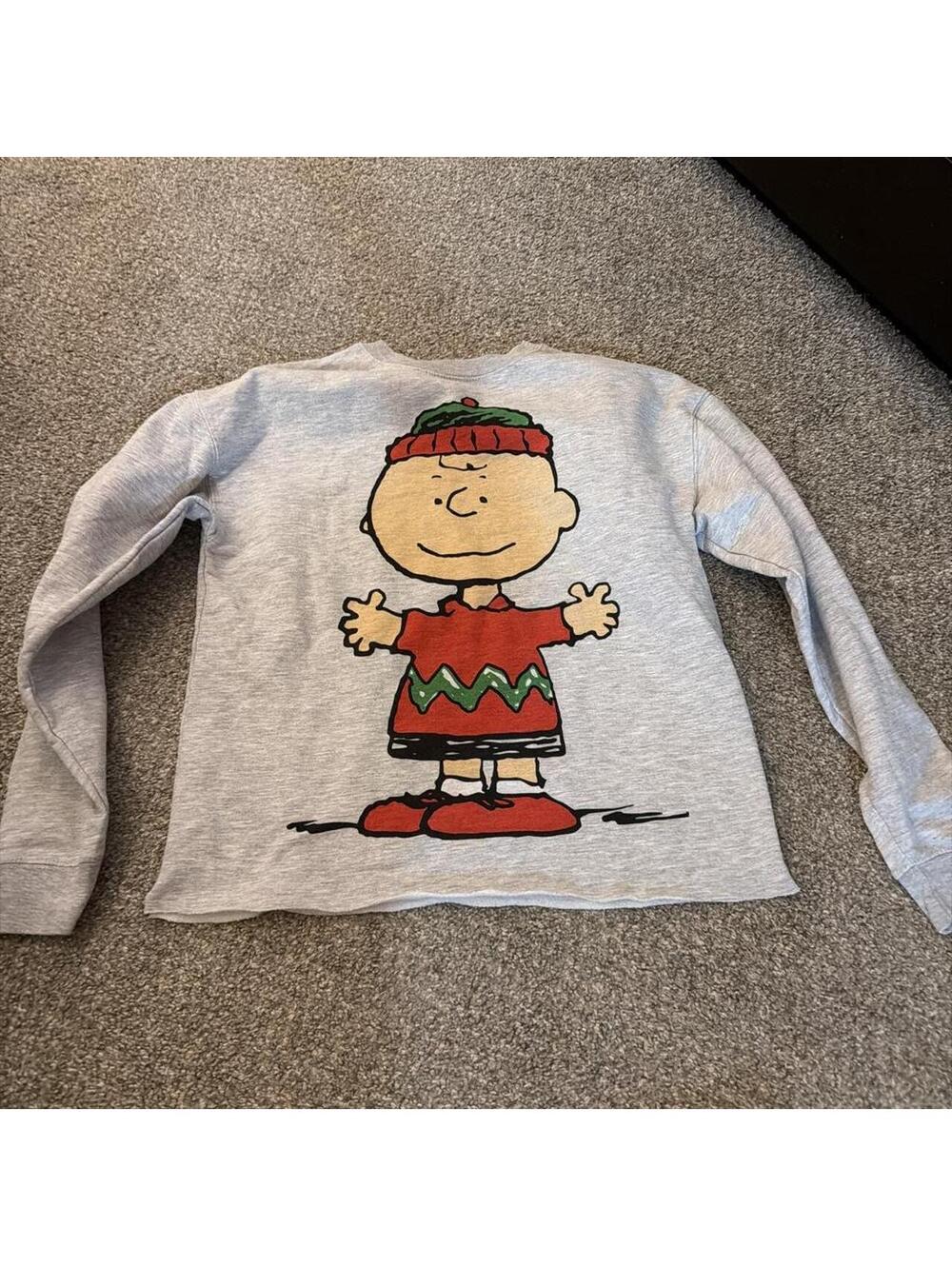 Peanuts Men's Grey Sweatshirt